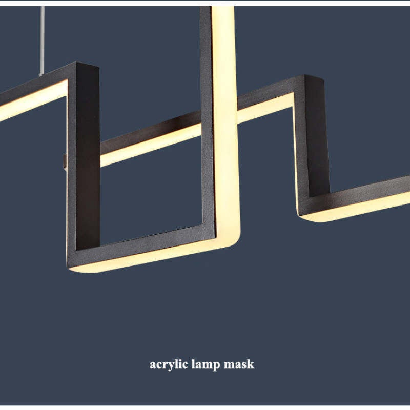 Bouvet Linear Pendant Light - Acrylic Lamp Mask