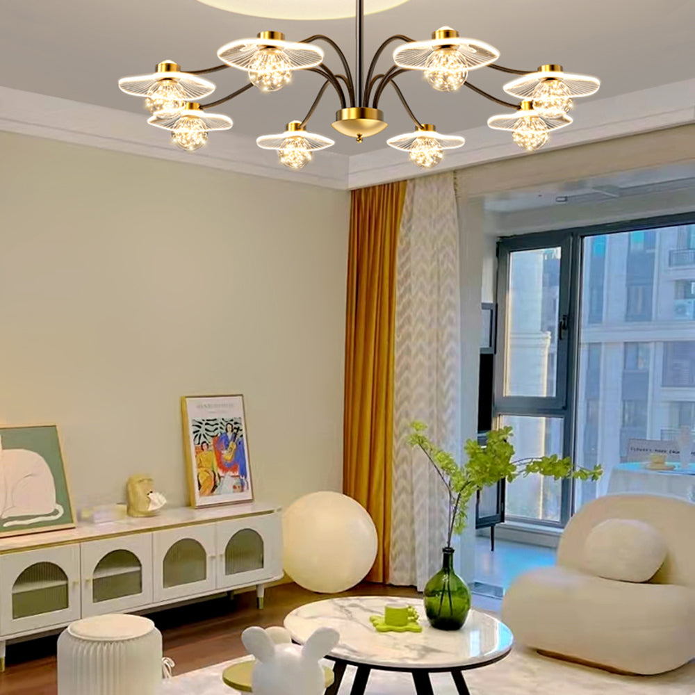 Carins modern pendant light in a living room setting