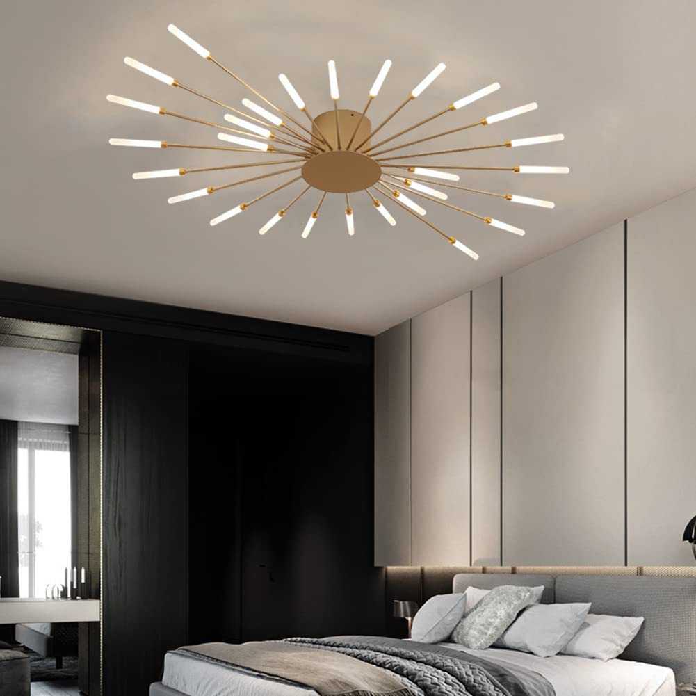 Lowry Fireworks ceiling light in bedroom