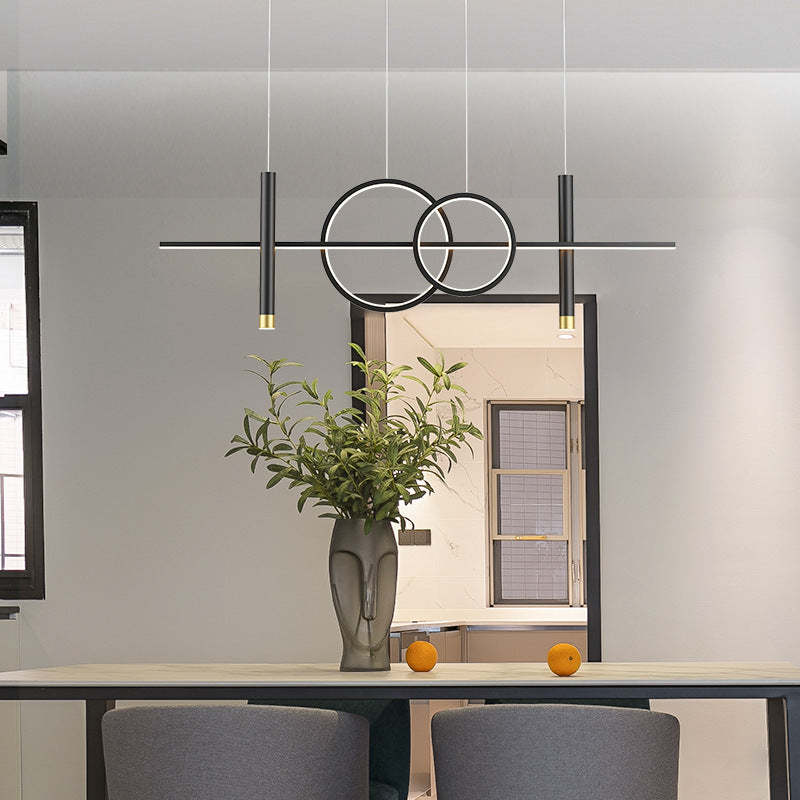 Madina Scandinavian pendant light over dining table
