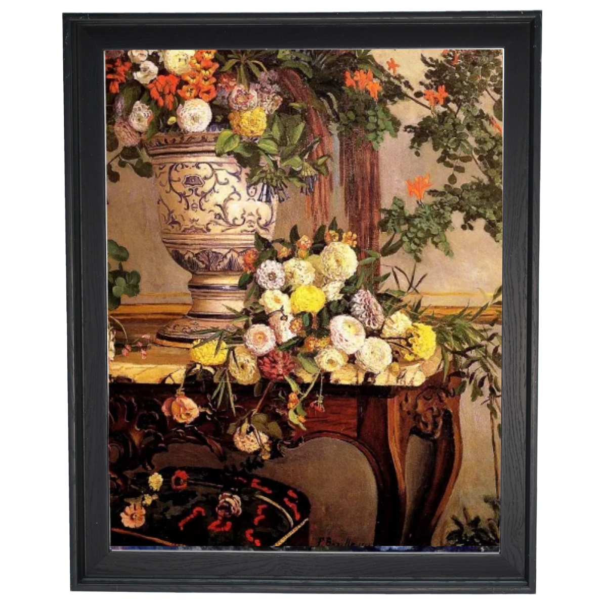 Flowers by Frederic Bazille oil painting reproduction