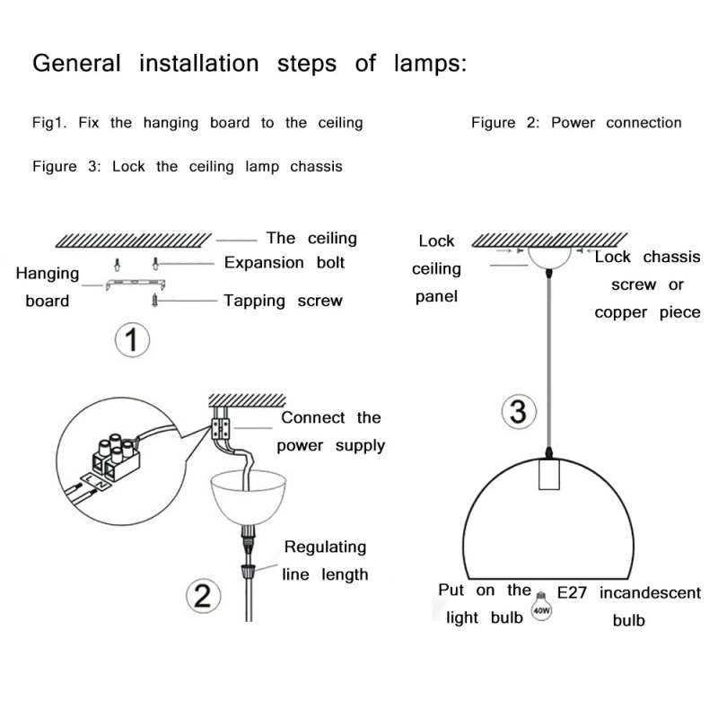 Alessio ceiling light installation guide. Industrial lighting steps.