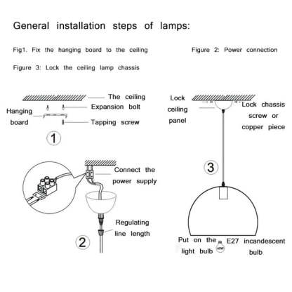 Alessio ceiling light installation guide. Industrial lighting steps.