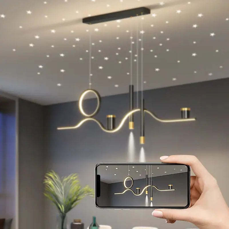 Madina Starry Night Pendant Light showcasing starry sky effect