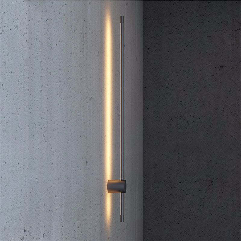 Edge LED Outdoor Wall Lamp for modern gardens Edge Minimalist Rotatable Linear LED Outdoor Wall Lamp Metal Corridor Garden