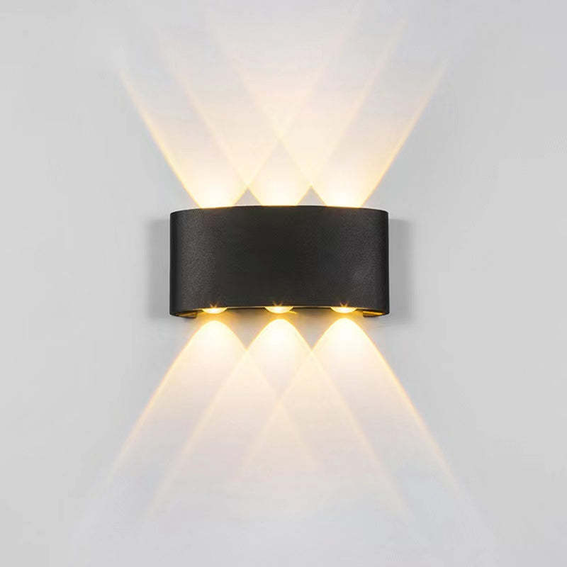 Orr black modern metal outdoor wall lamp lighting