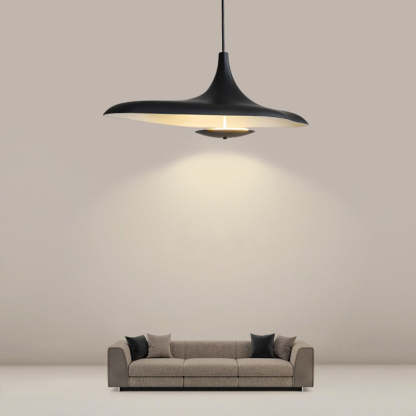 Carins pendant light over sofa, living room lighting