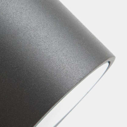 Close-up of Las Sola Orr minimalist outdoor wall lamp.