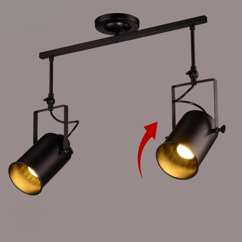 Alessio Black Adjustable Ceiling Light