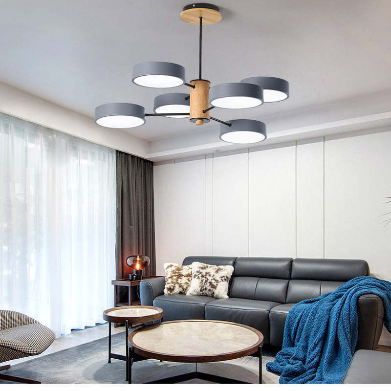 Sienna Art Deco Pendant Light in Modern Living Room