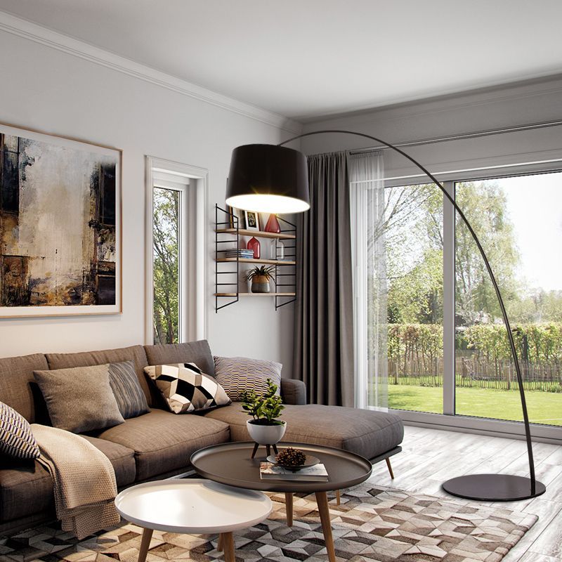 Modern Eryn Floor Lamp in a stylish living room setting