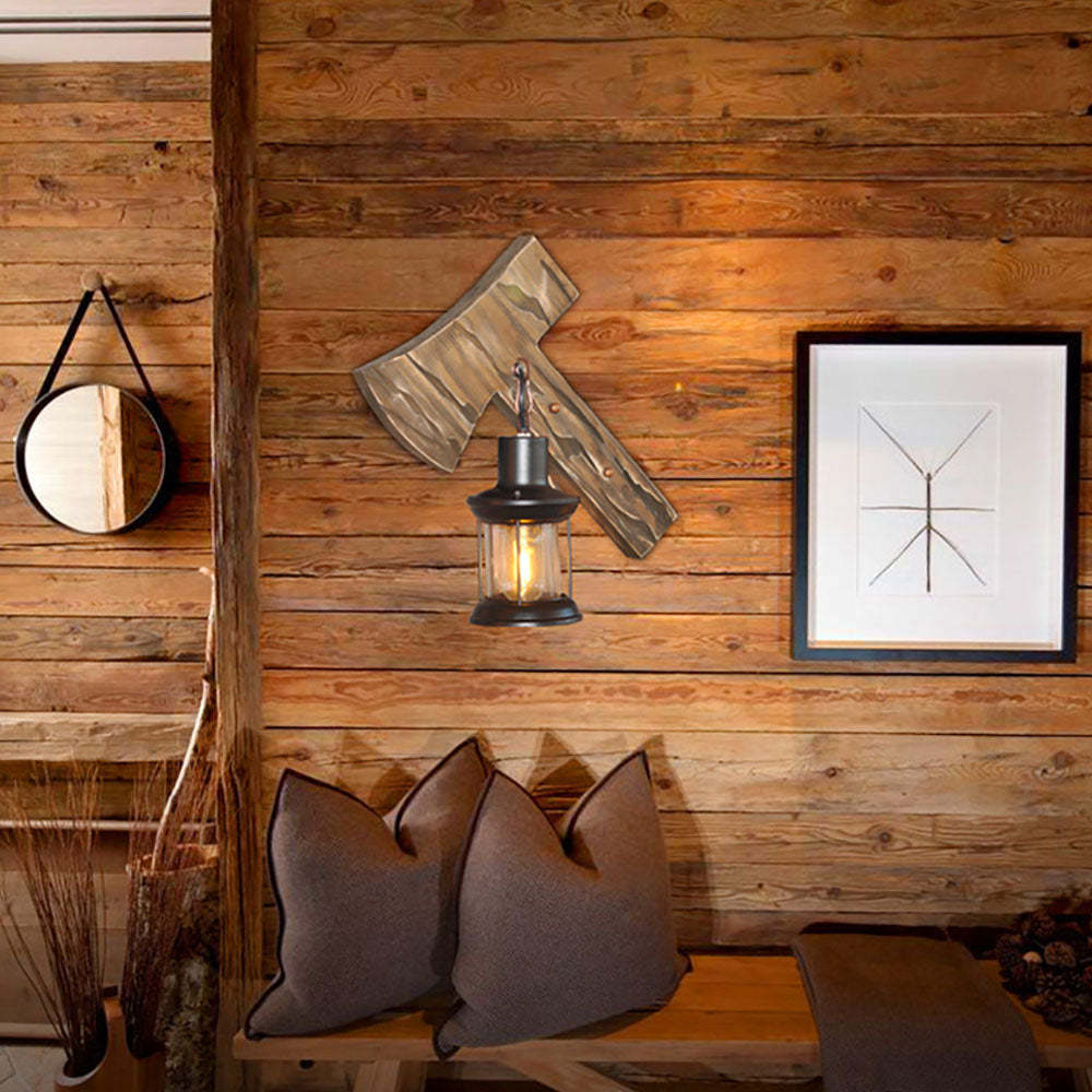 Austin Wall Lamp: Hammer-shaped vintage lighting for bedroom.