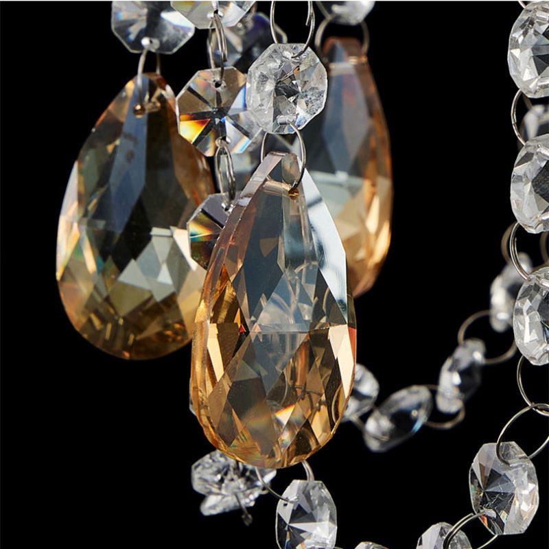 Close-up of Kristy crystal pendant light detail