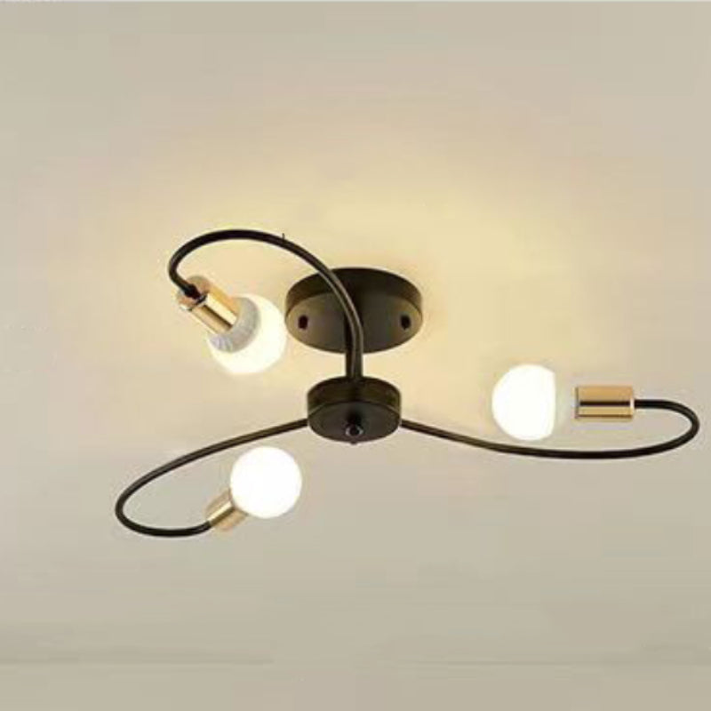 Valentina Modern Ceiling Light with three bulbs