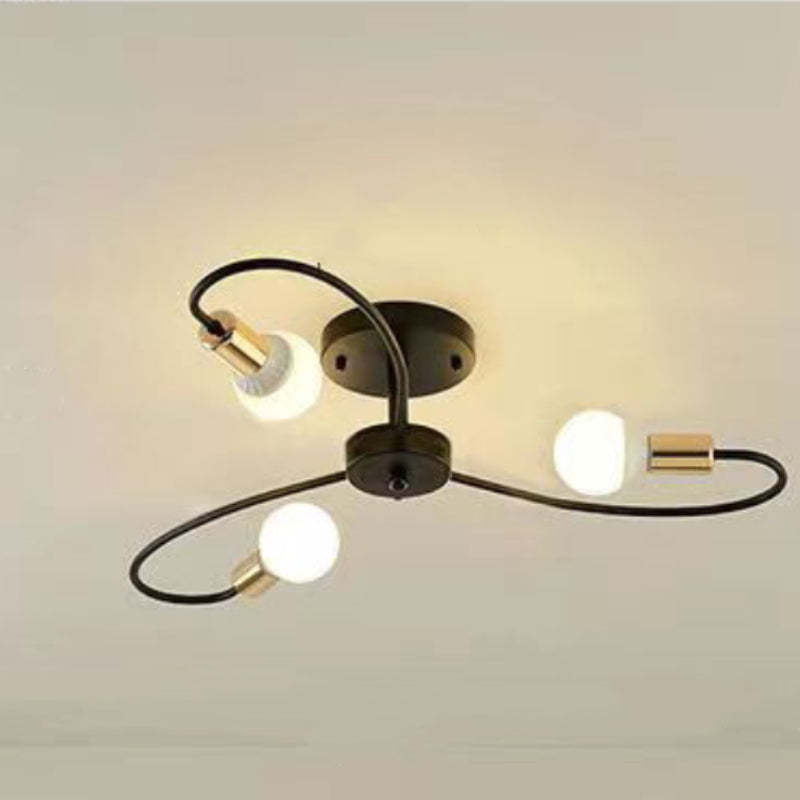 Valentina Modern Ceiling Light with three bulbs