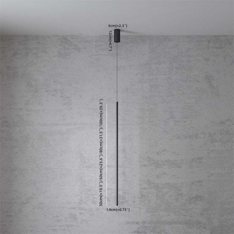 Edge Pendant Light Dimensions, Minimalist Linear Lighting