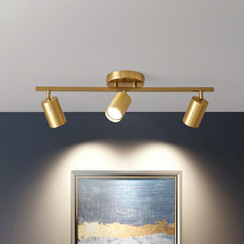 Haney Modern Ceiling Light Spotlight - 3 Heads, Gold Finish