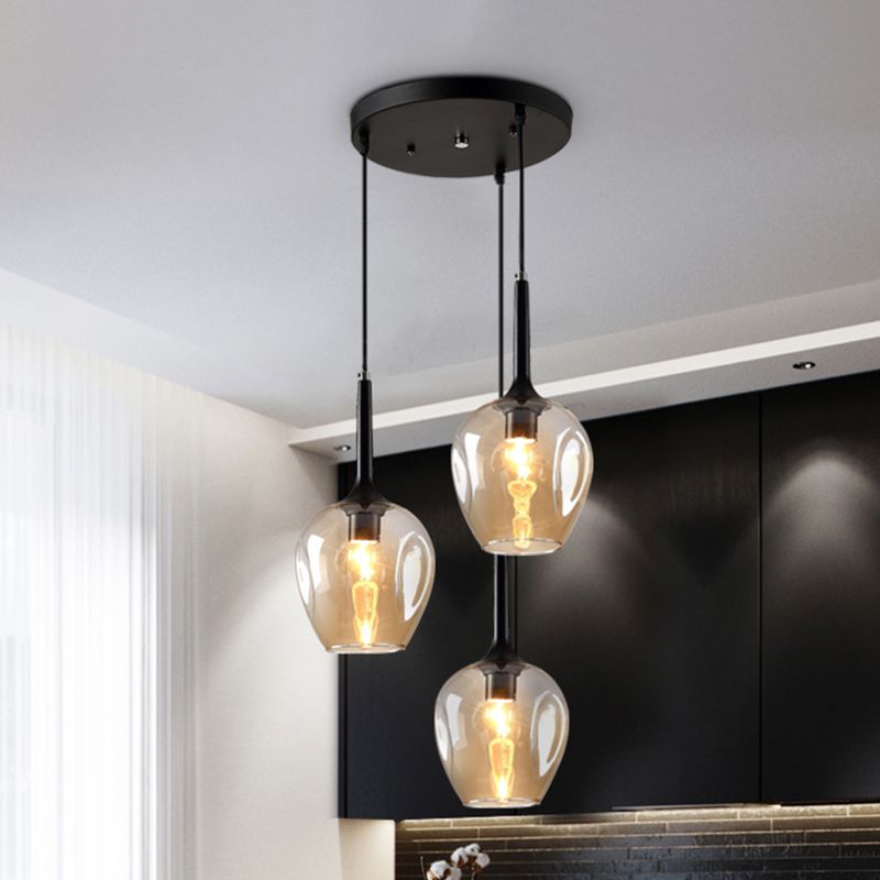 Valentina pendant lighting. Nordic style cluster glass pendant light.