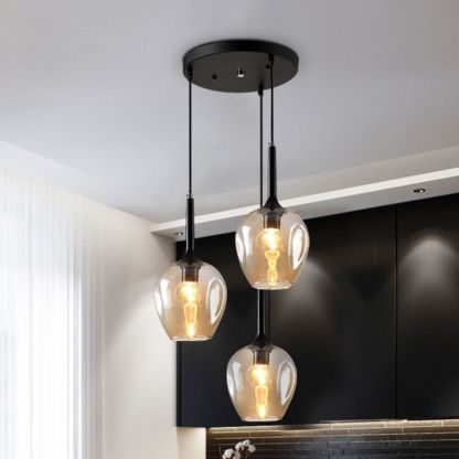 Valentina pendant lighting. Nordic style cluster glass pendant light.