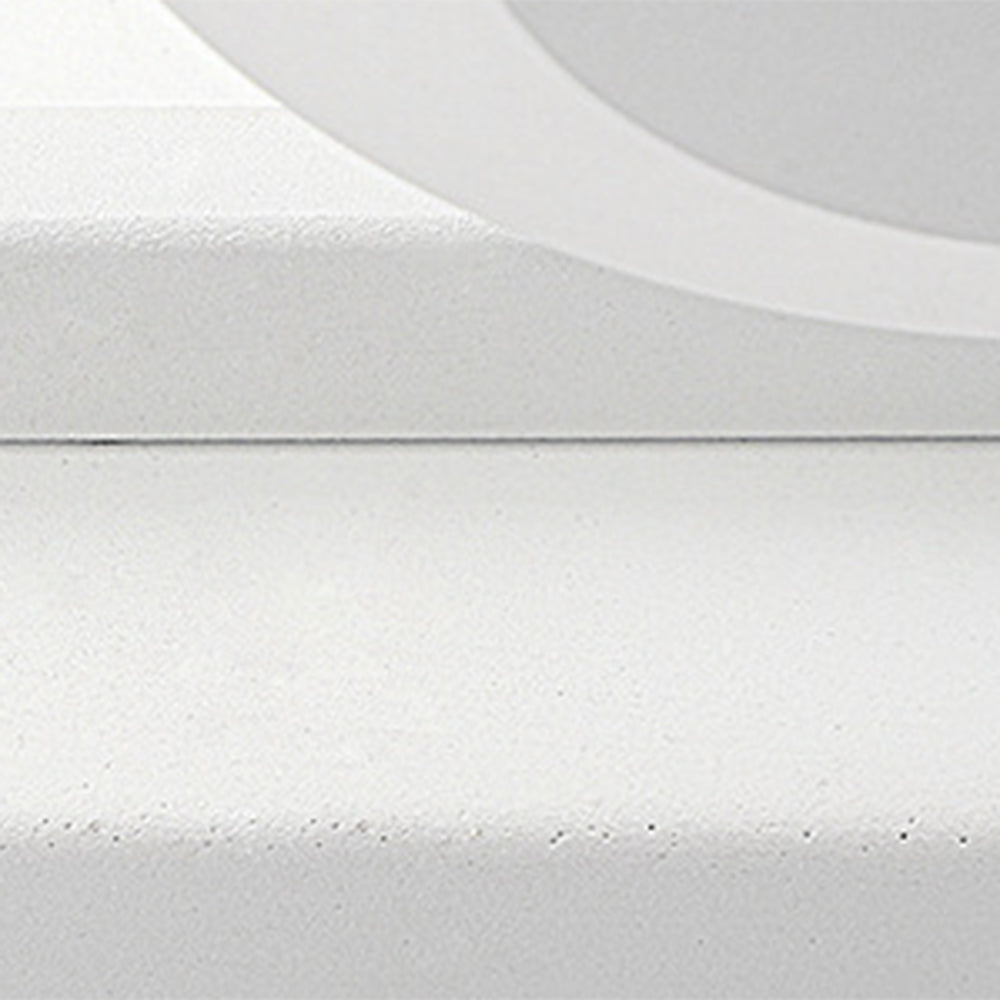 Close-up detail of white acrylic lampshade, modern bathroom lighting