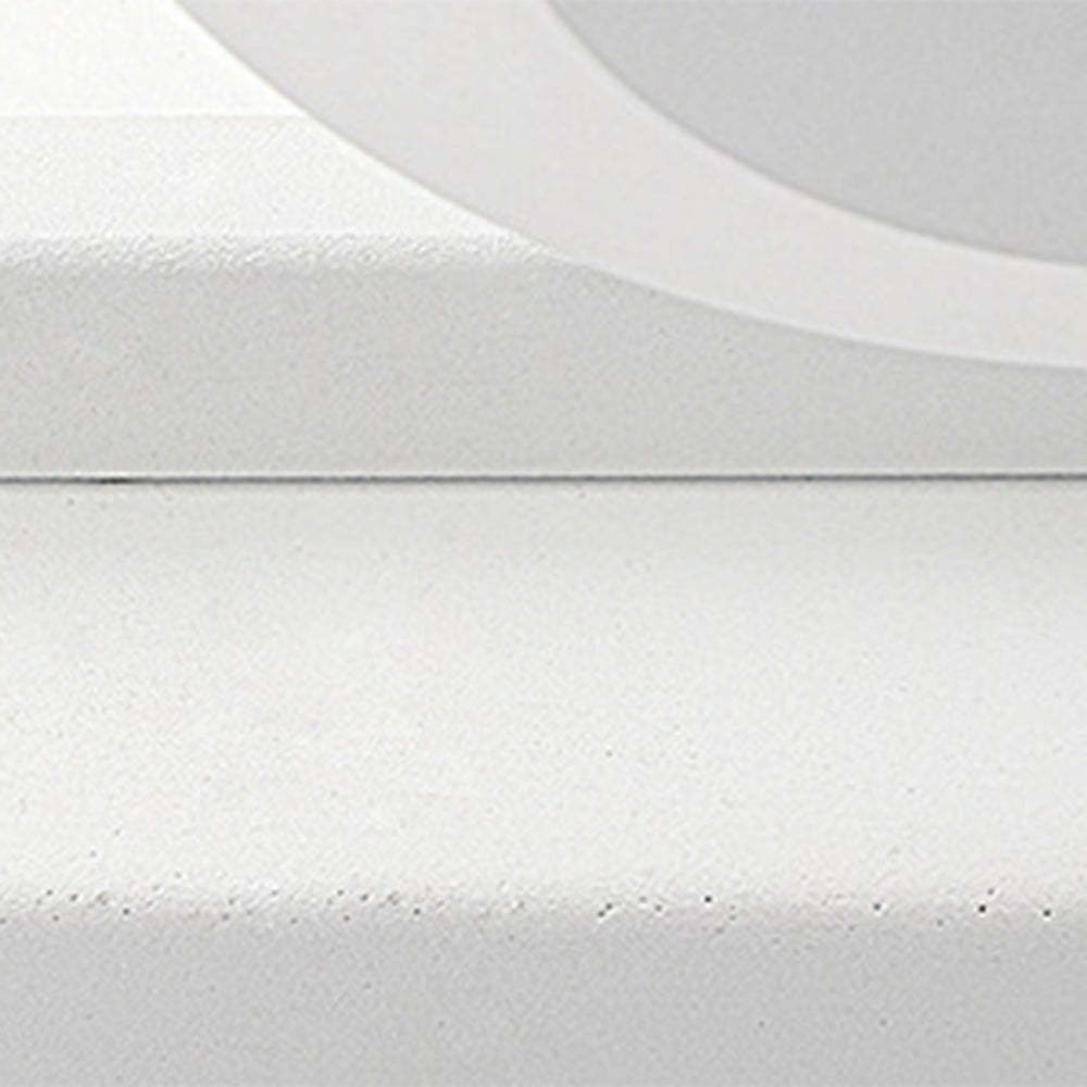 Close-up detail of white acrylic lampshade, modern bathroom lighting