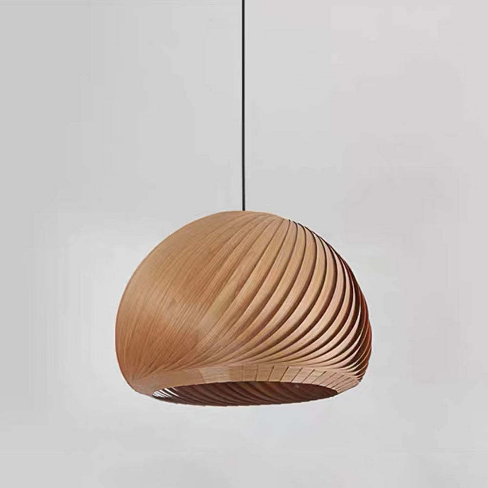 Ozawa Farmhouse pendant light. Unique wood lighting.