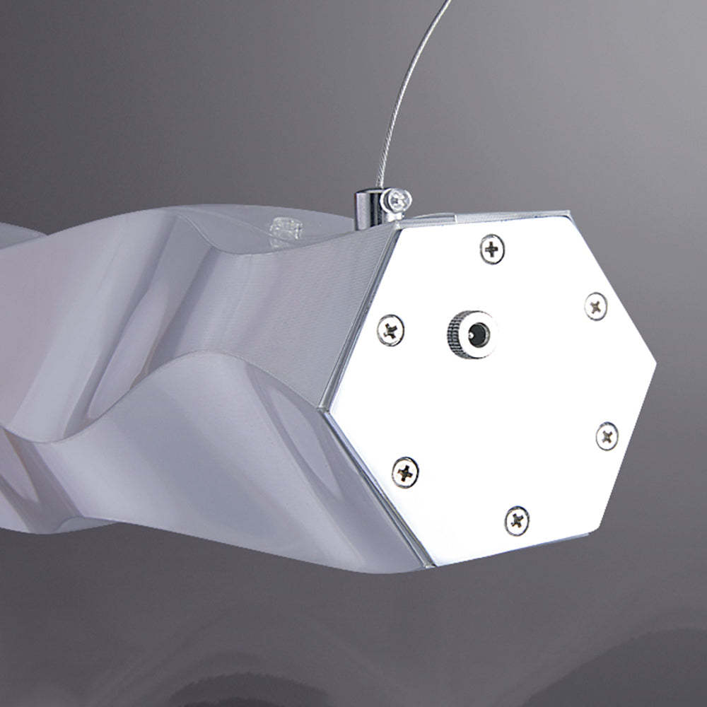 Nazifa pendant light detail, metal fixture and suspension cable