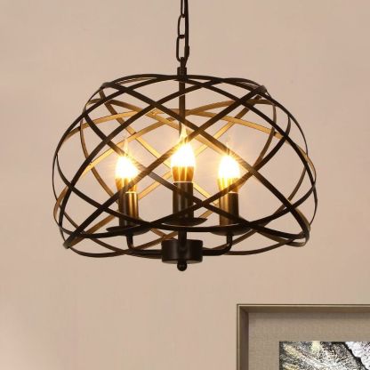 Alessio Vintage Open Cage Chandelier