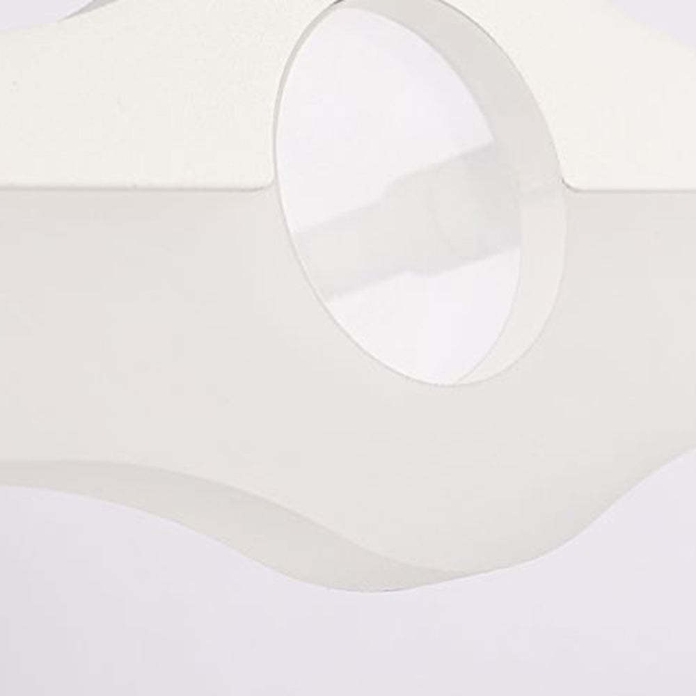 Close-up of Leigh metal acrylic wall lamp shade.