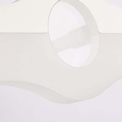 Close-up of Leigh metal acrylic wall lamp shade.
