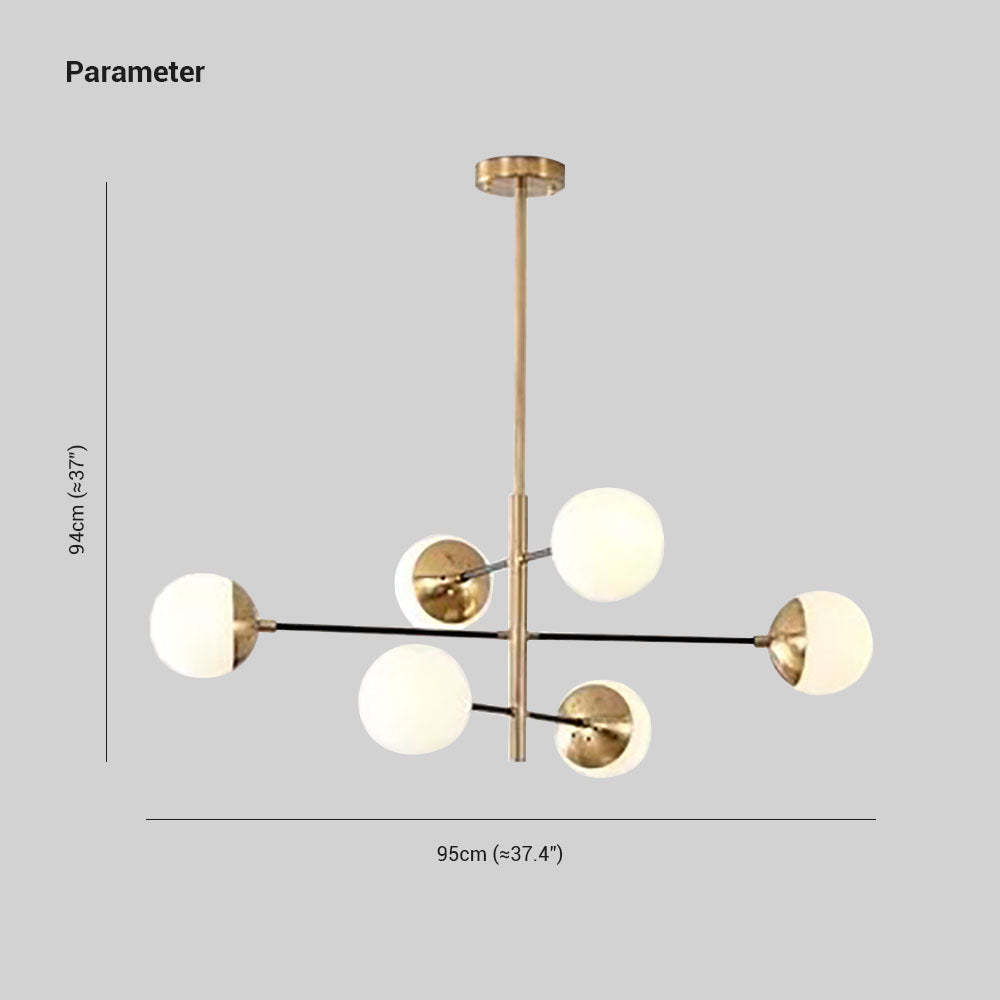 Valentina Nordic pendant light dimensions, 95cm wide