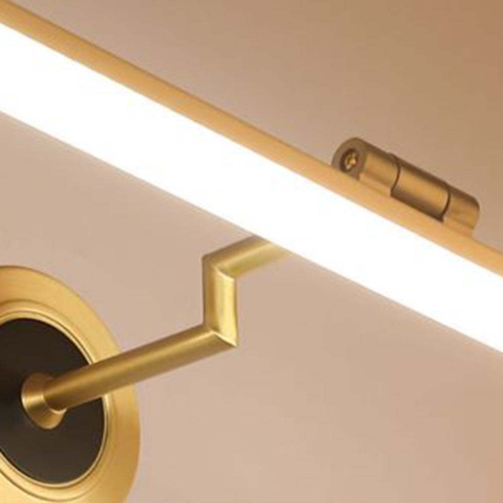 Gold Leigh Vintage Wall Lamp - Metal & Acrylic