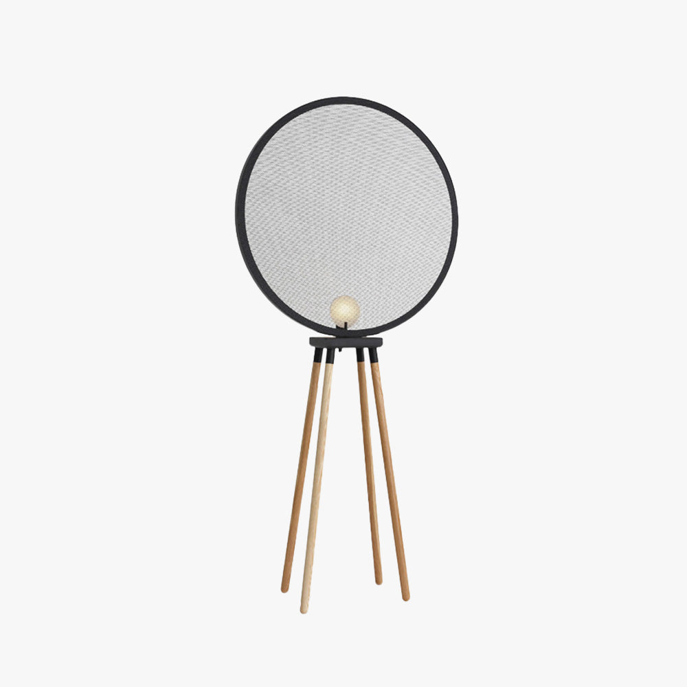 Cooley floor lamp: Minimalist design with wood and metal.