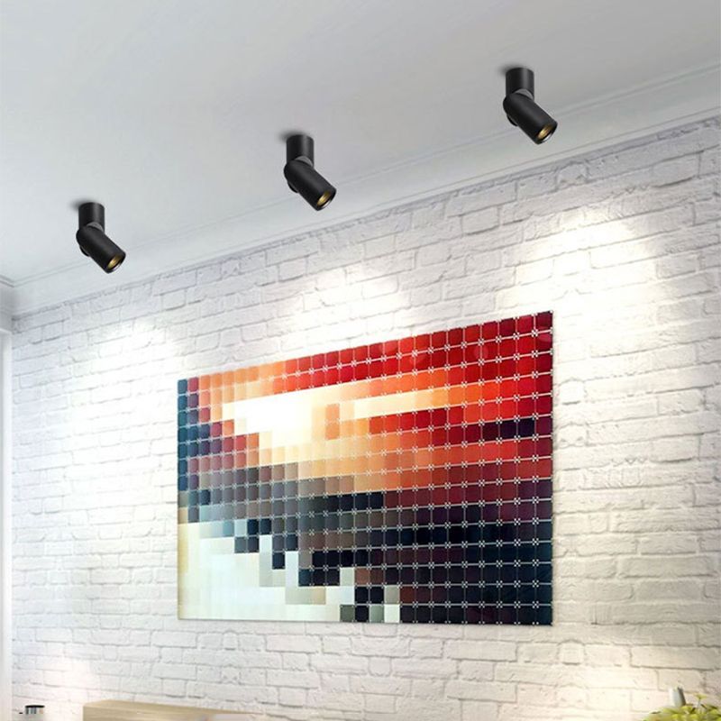 Vovak LED spotlights illuminating artwork in modern interior