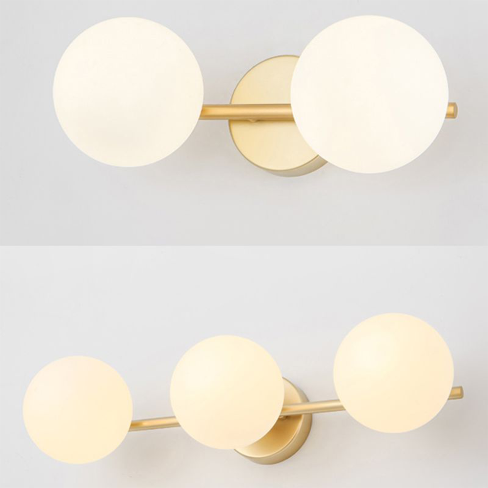 Valentina Modern Bathroom Vanity Wall Lamp, gold finish, warm light