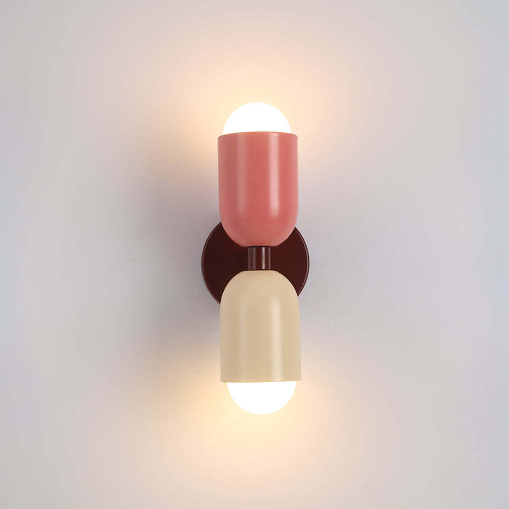 Morandi wall lamp: Modern double-headed lighting.