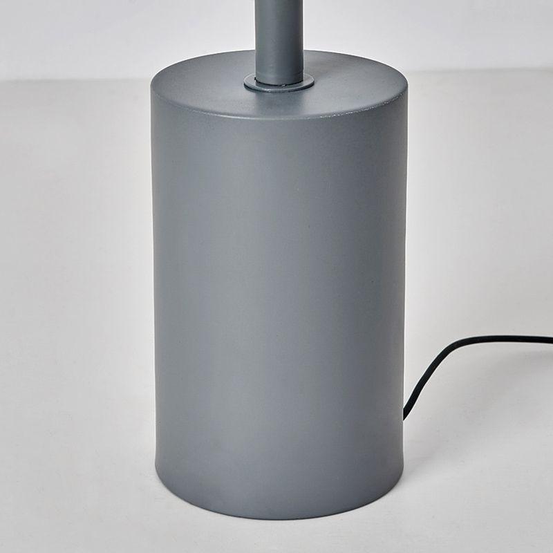 Las Sola Edge Floor Lamp base in grey metal, minimalist design.