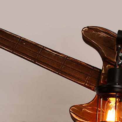 Guitar Pendant Light - Neck and Body Detail