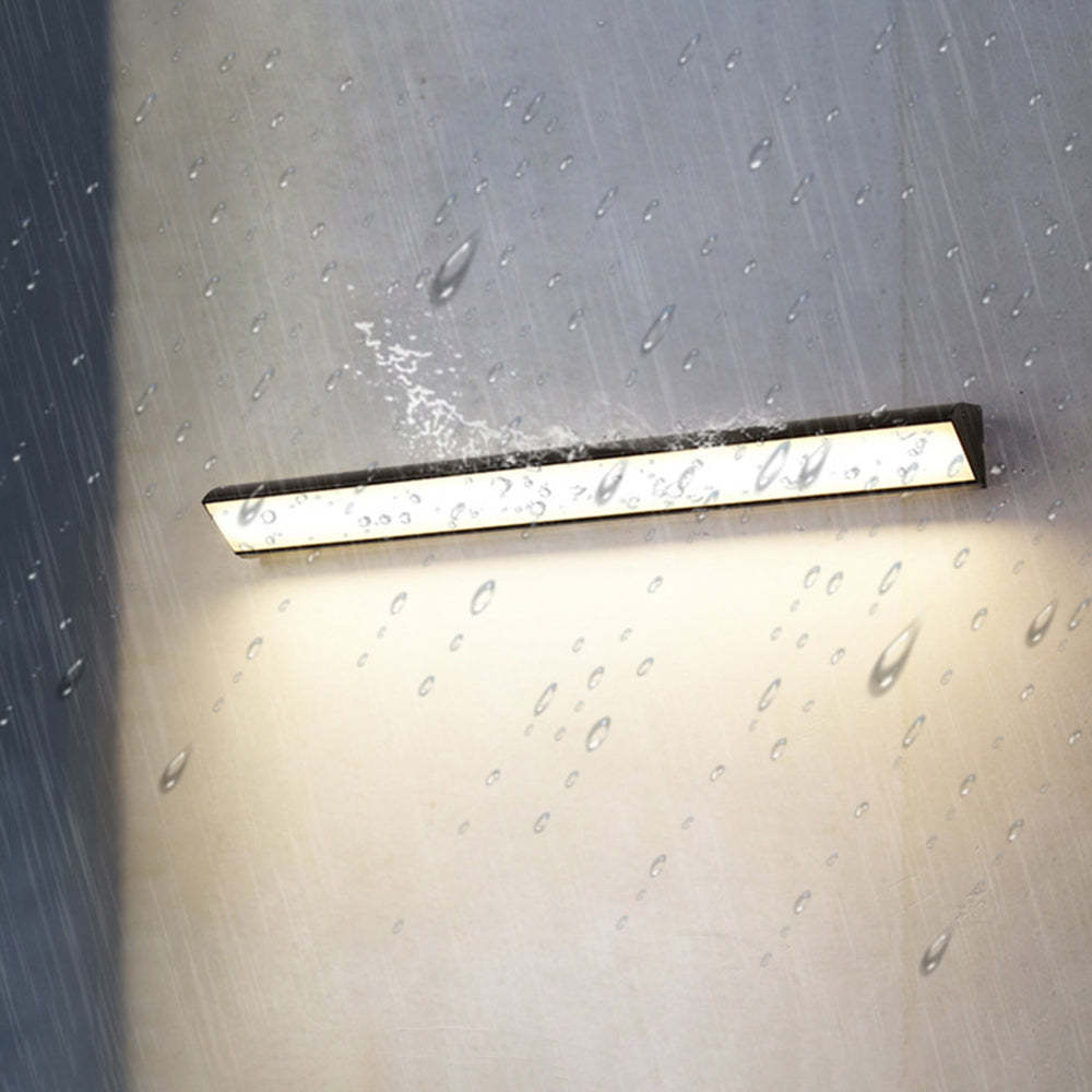 Waterproof outdoor wall lamp, Edge modern design, warm light