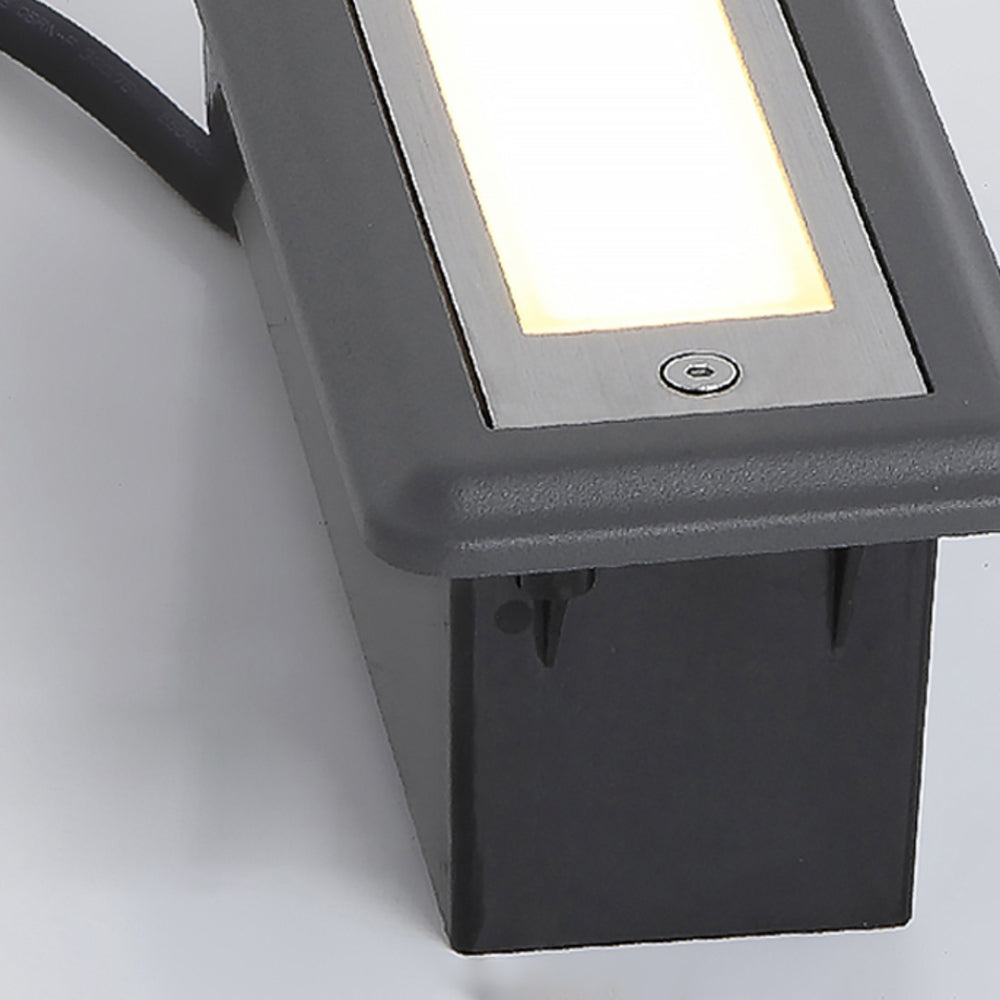 Orr LED deck light, metal and acrylic detail.