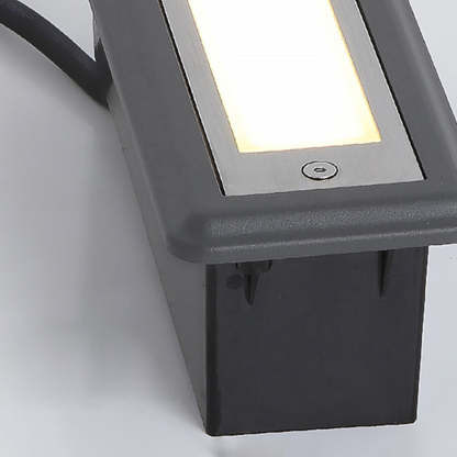 Orr LED deck light, metal and acrylic detail.