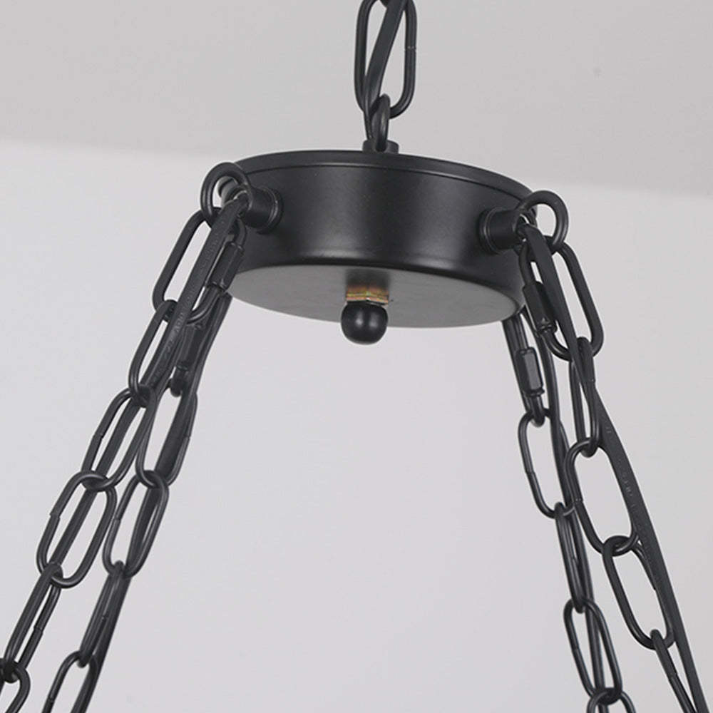 Austin Pendant Light: Black chain and ceiling mount
