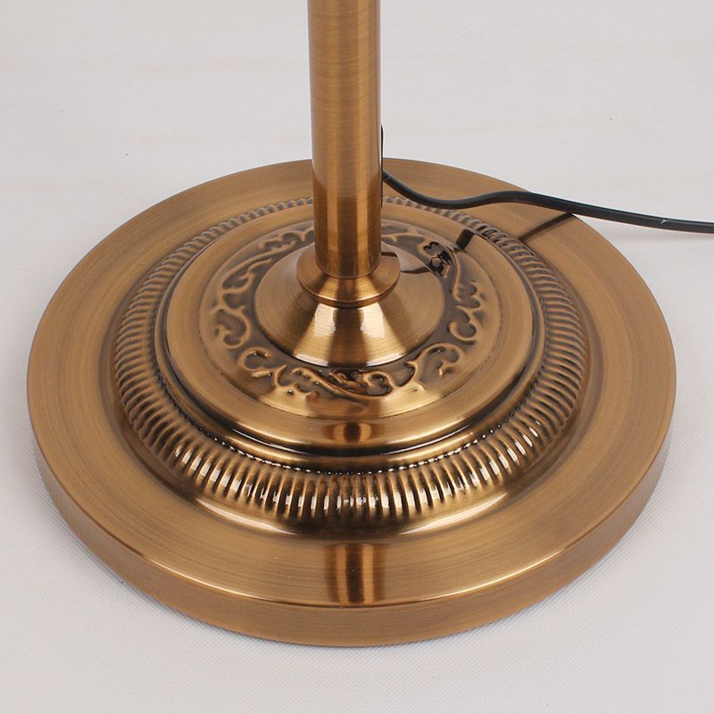 Eryn Floor Lamp: Antique Bronze Base Detail