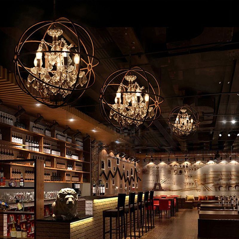 Kristy Rustic Pendant Lights in a bar setting