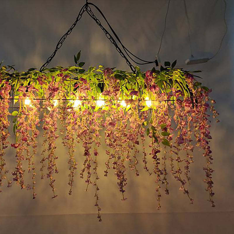 Nest Flower Pendant Light - Metal and Floral Design