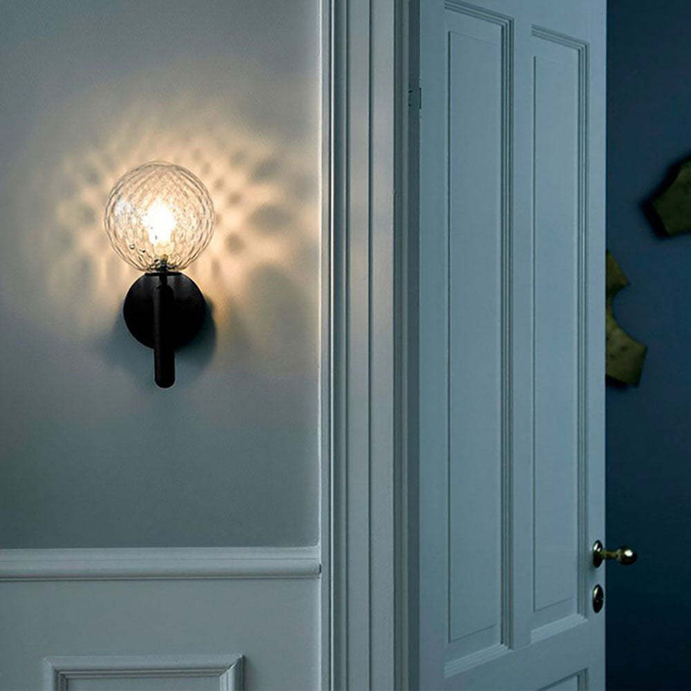 Valentina Wall Lamp, hallway lighting with globe glass shade