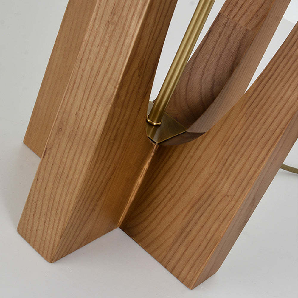 Ozawa Floor Lamp Wood Base Detail