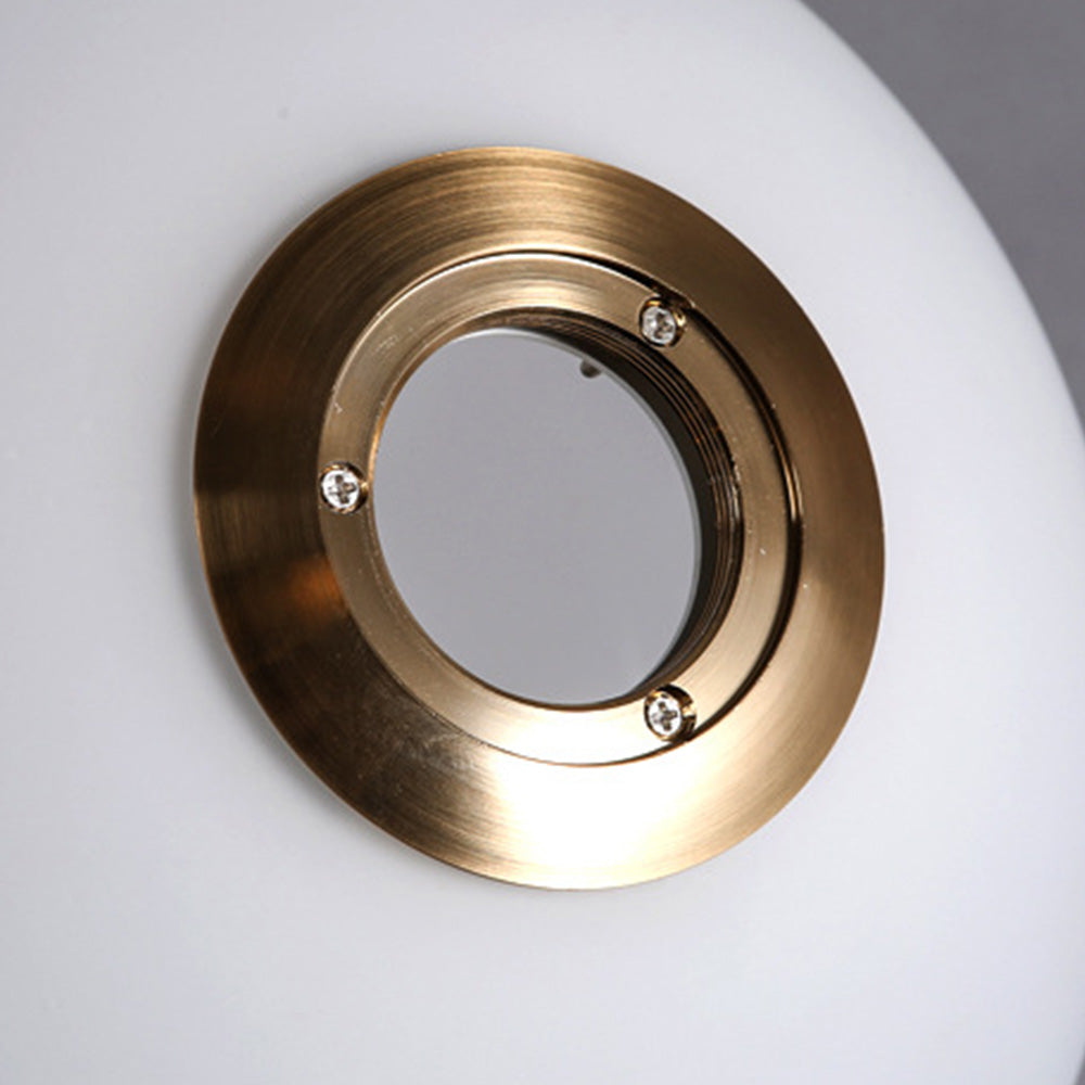 Valentina Modern Brass Floor Lamp Glass Shade Detail