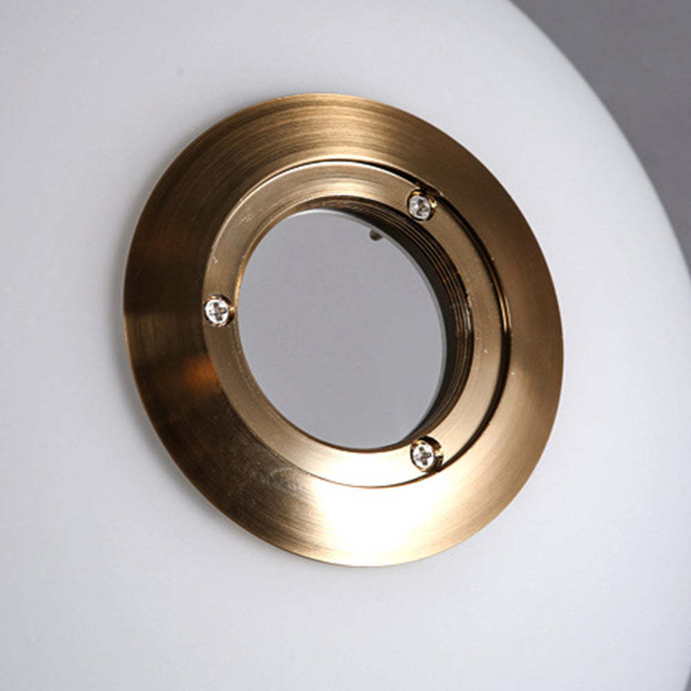 Valentina Modern Brass Floor Lamp Glass Shade Detail