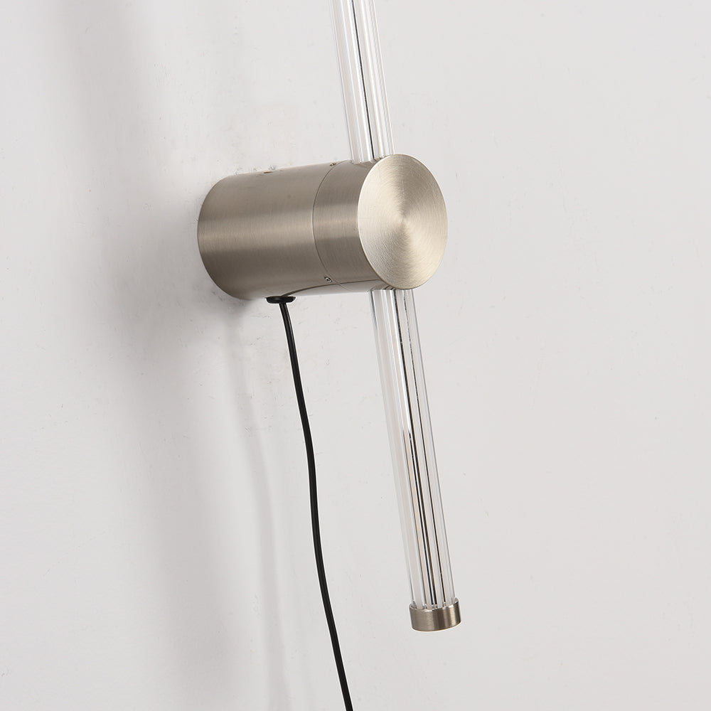 Edge Nickel Wall Lamp: Modern metal and acrylic design